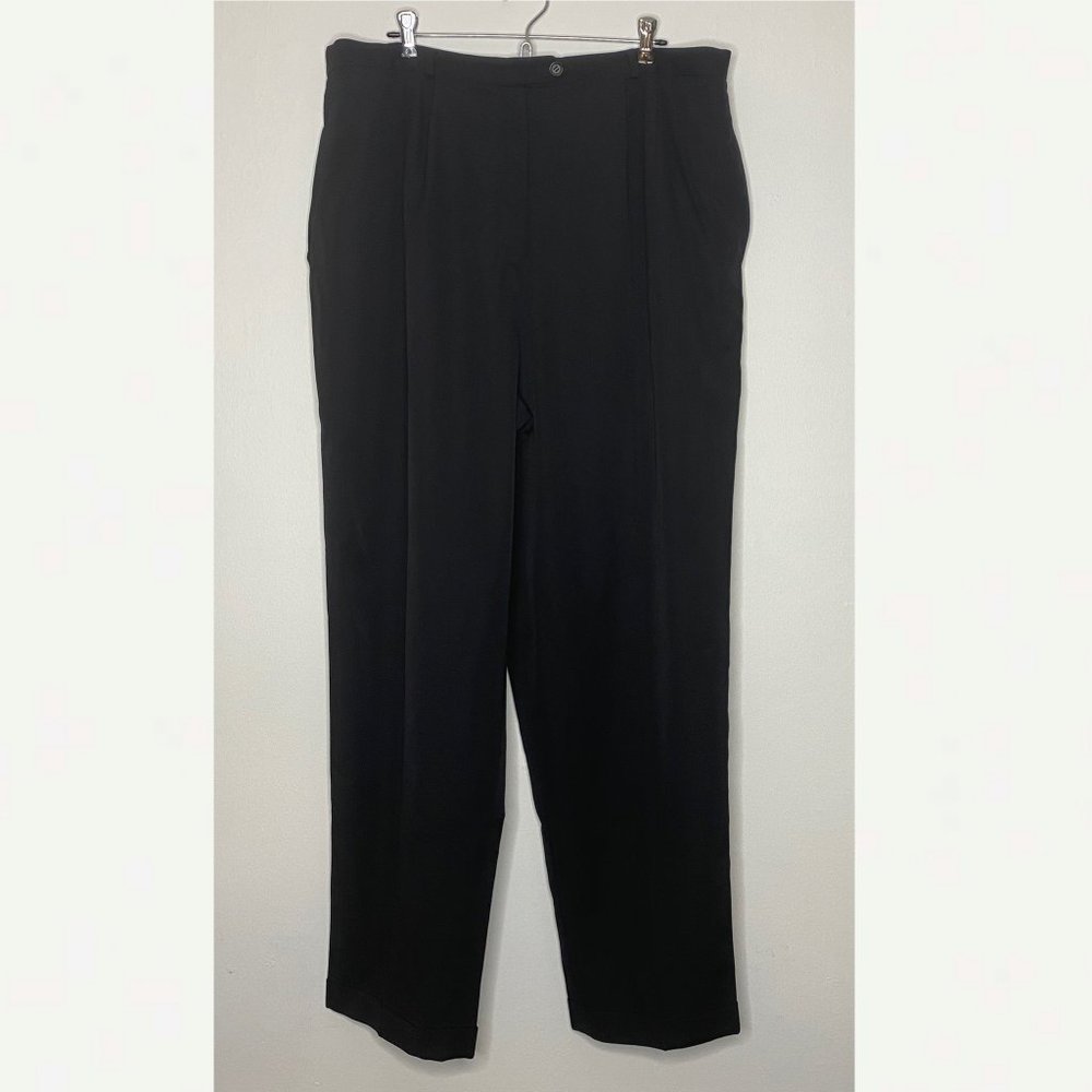 Talbots Black Wool Trousers 20w